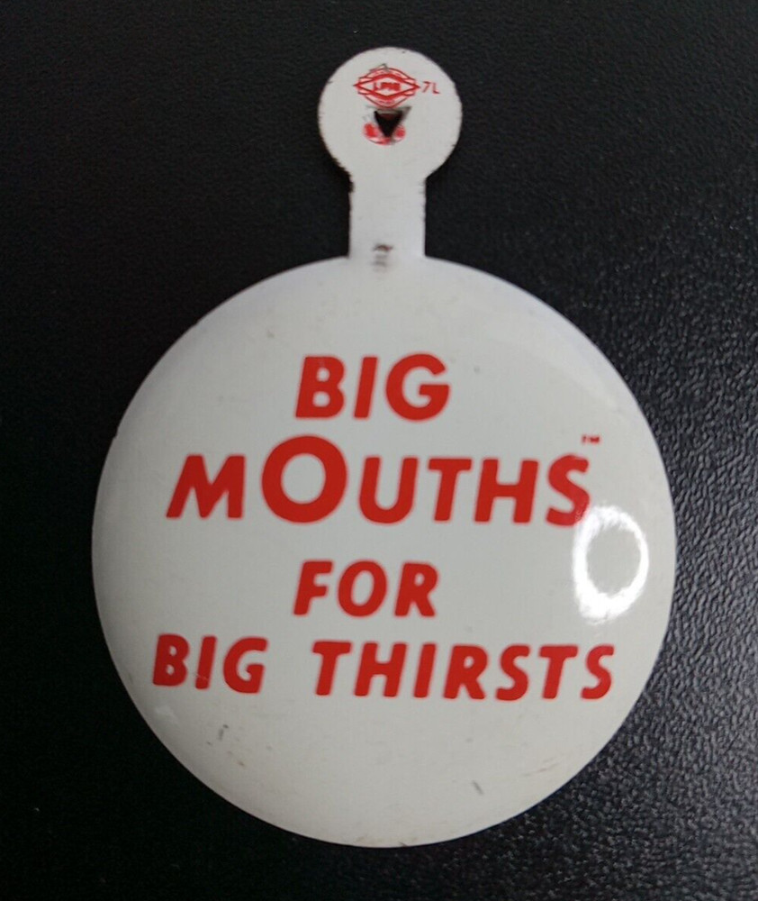 Big Mouths For Big Thirsts Tab Button Pfeiffer Beer Advertising