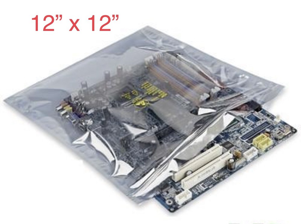 500 Pcs 12” X 12” Open Top Anti static Shielding Bags