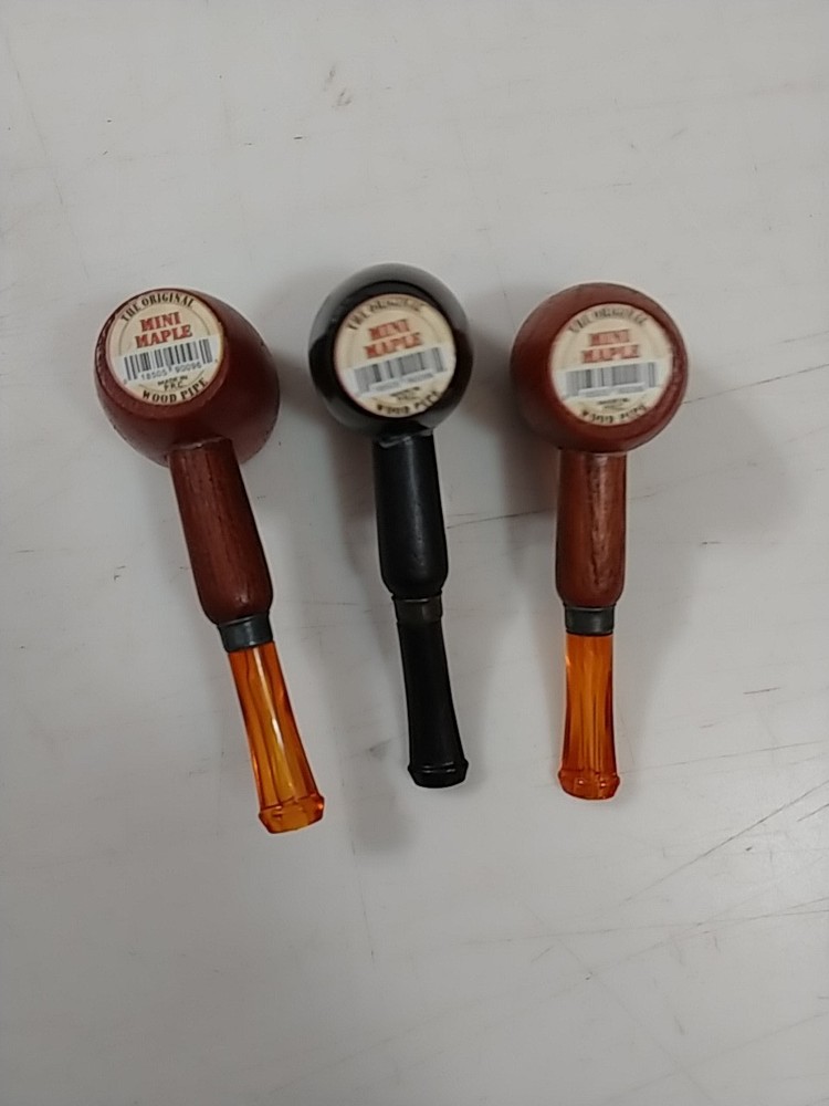 3 MINI MAPLE Tobacco Smoking PipeS