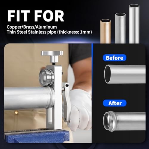 Tubing Bead Roller, Aluminum Pipe Bead Roller Tool For Copper Aluminum Thin