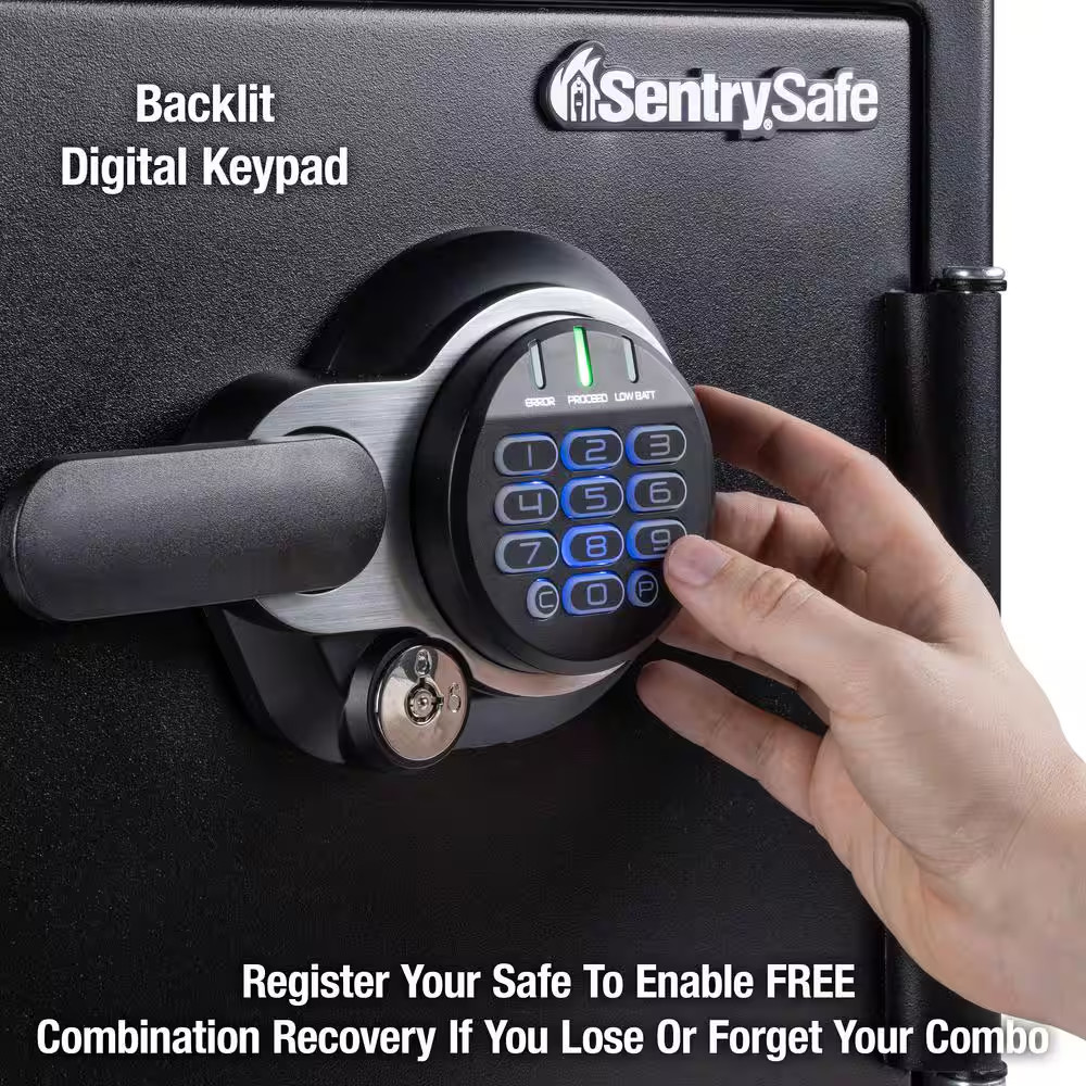 1.2 Cu. Ft. Fireproof & Waterproof Safe with Digital Combination Lock