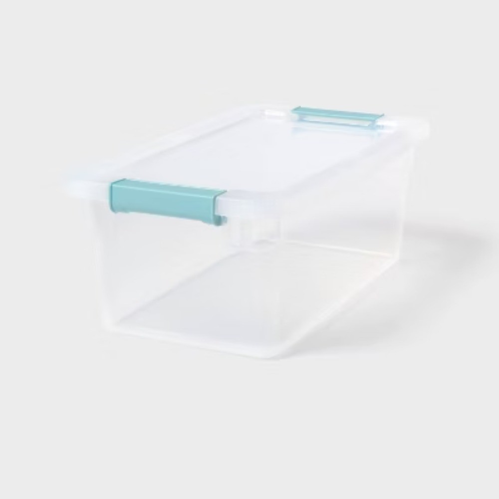 7qt Clear Storage Bin with Latches - Brightroom