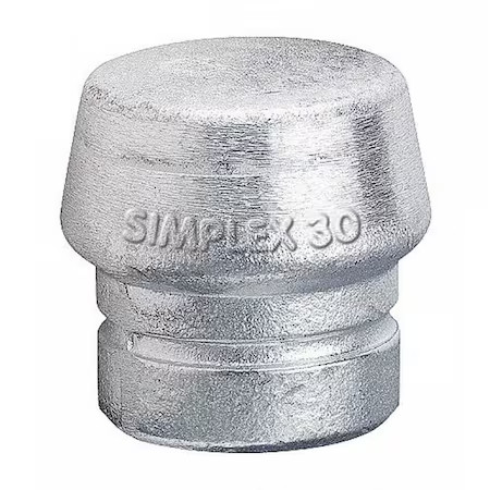Halder Simplex 3209030 Hammer Tip, 1 3/16 In, Hard, Silver