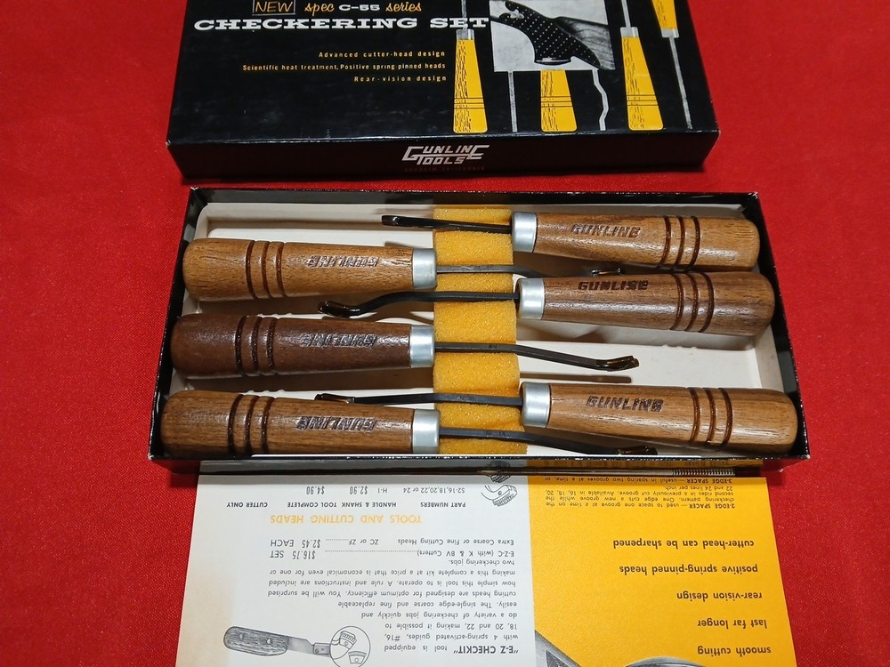 Gunline Camp Perry 18 LPI Checkering Set