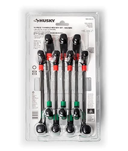 14-Piece SAE and Metric T-Handle Hex Key Set