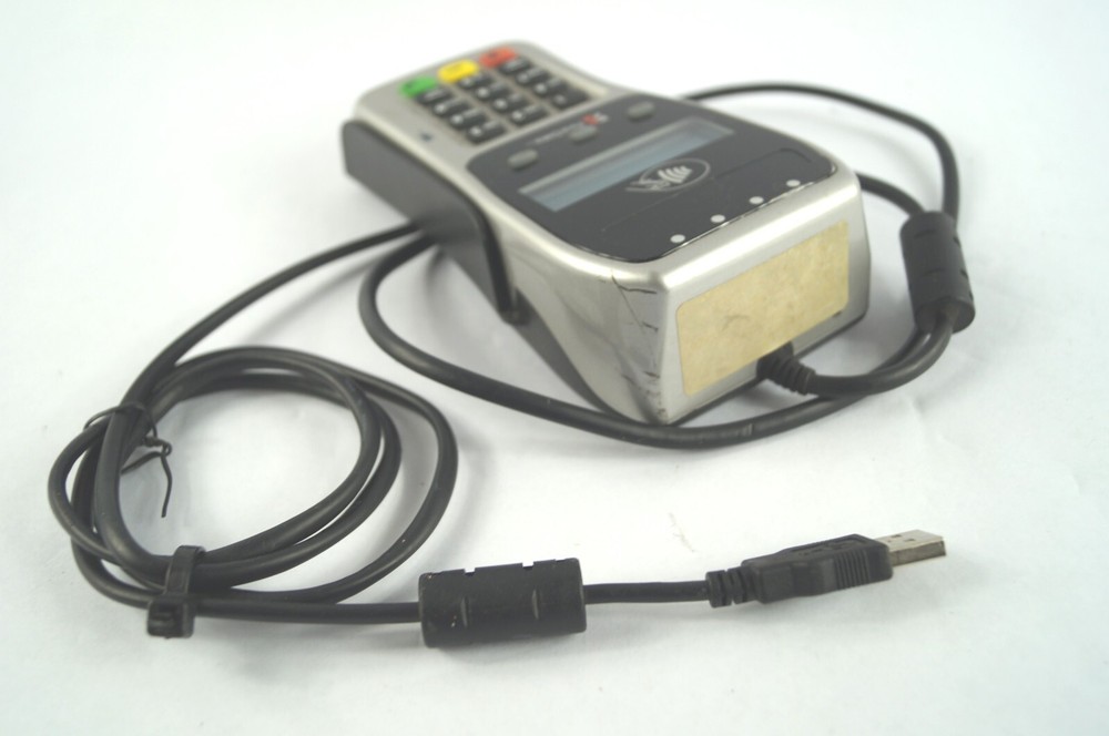 First Data FD-35 Credit Card Payment Terminal Comes From a WORKING System B321