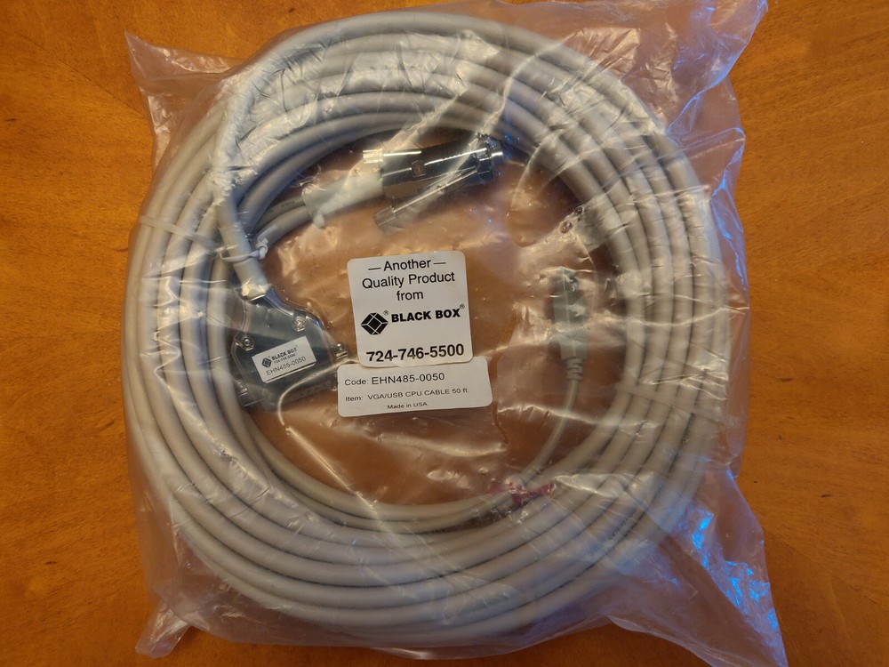 EHN485-0050 Black Box ServSwitch USB 50 Foot CPU KVM Cable