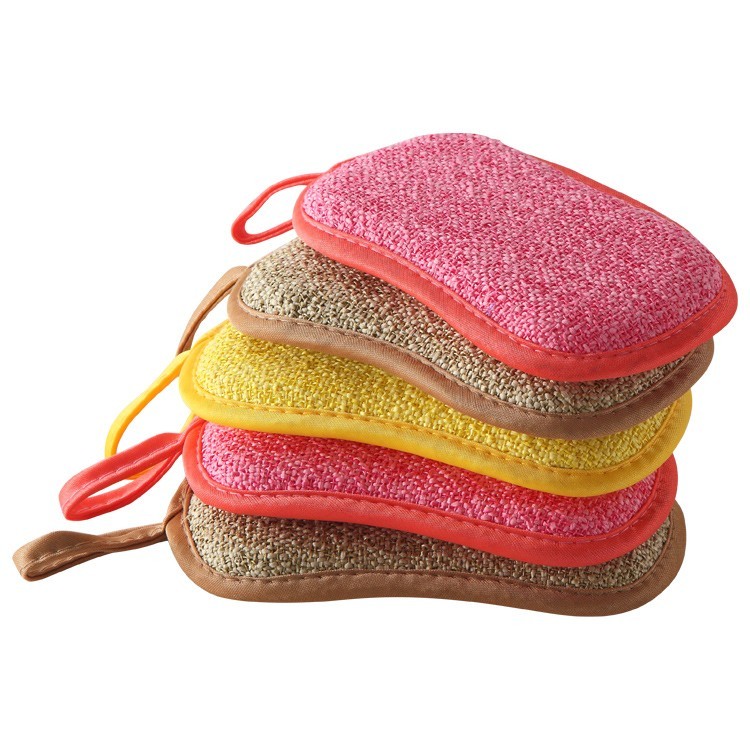 10 pk Multi purpose Scouring Pad two side kitchen microfiber sponge non scratch