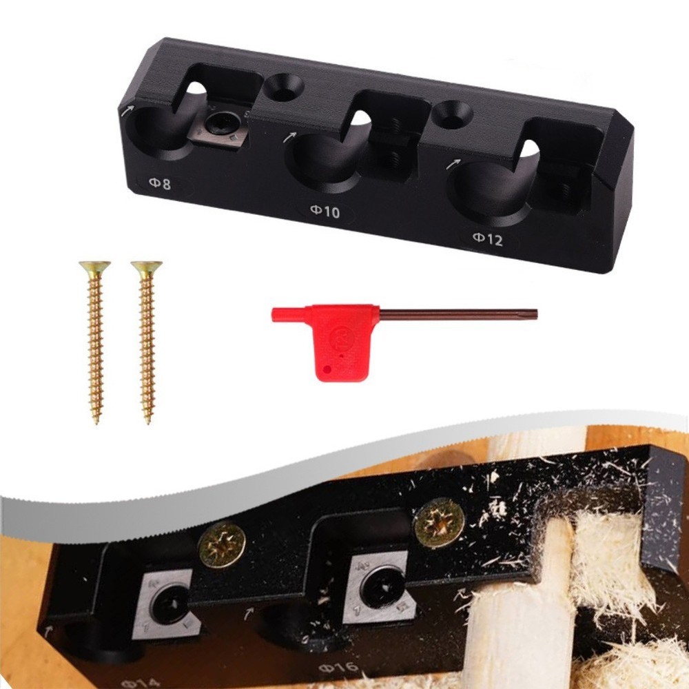 Carbide Insert Dowel Maker Jig for Efficient For Woodworking with Aluminum Tool