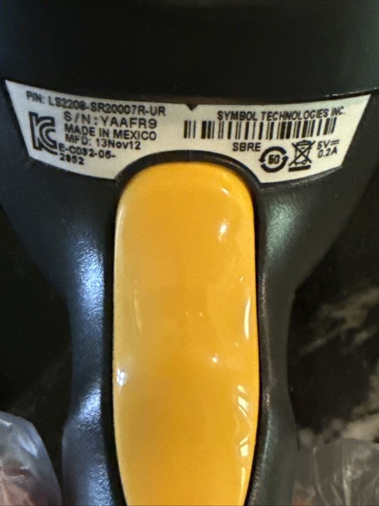 Symbol Technologies LS2208-SR20007 USB Laser Barcode POS Scanner with Dock Stand