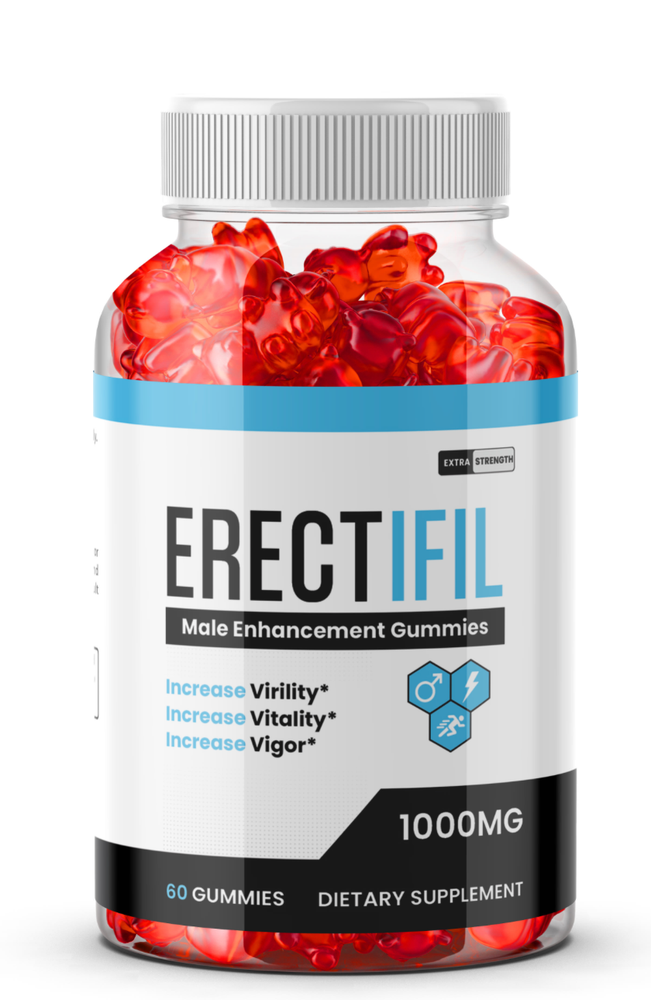 ( 1 BOTTLE) Erectifil Gummies - Male Virility with Maximum Strength - 60 Gummies