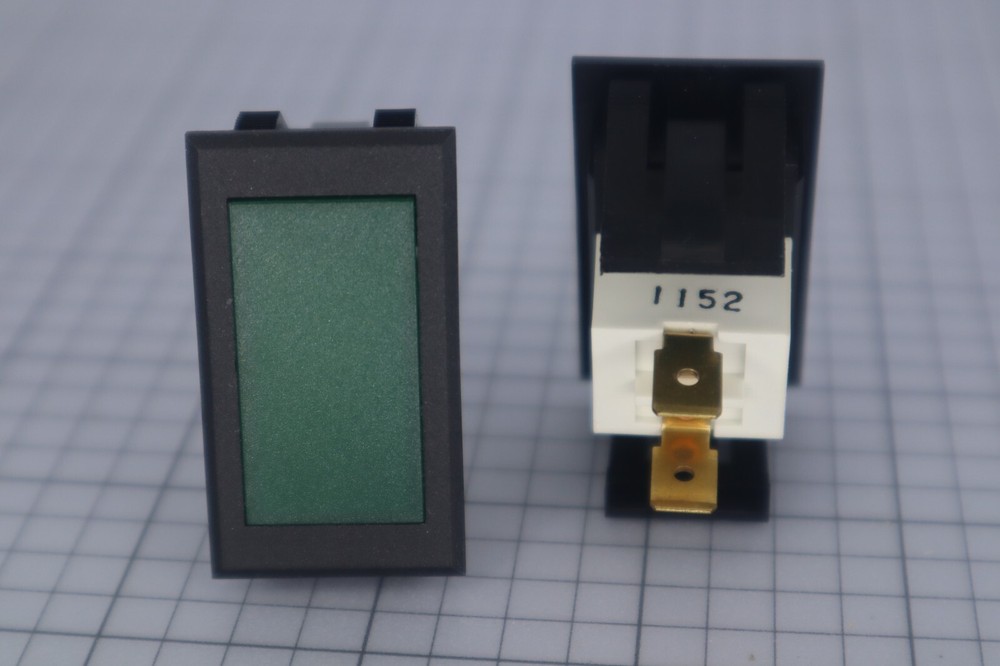 *Lot of 2* Solico Rectangular Front Mount Green 28V 1.2W