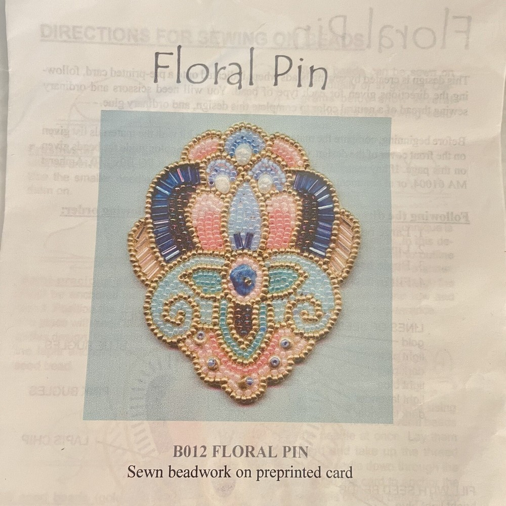 Ann Benson Floral Pin Bead Kit #B012