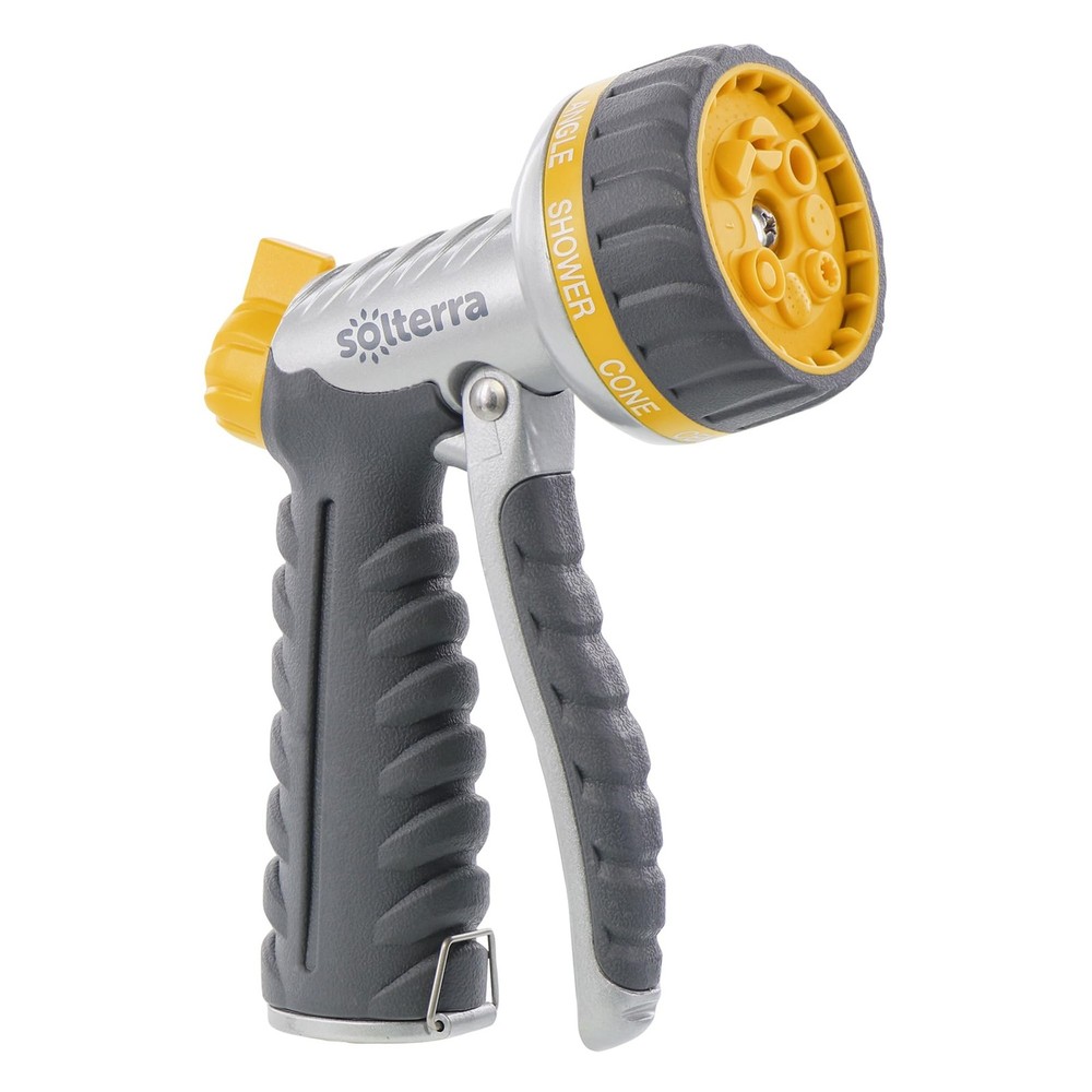 Solterra 8-Pattern Garden Hose Nozzle with Front Trigger Multi-Pattern