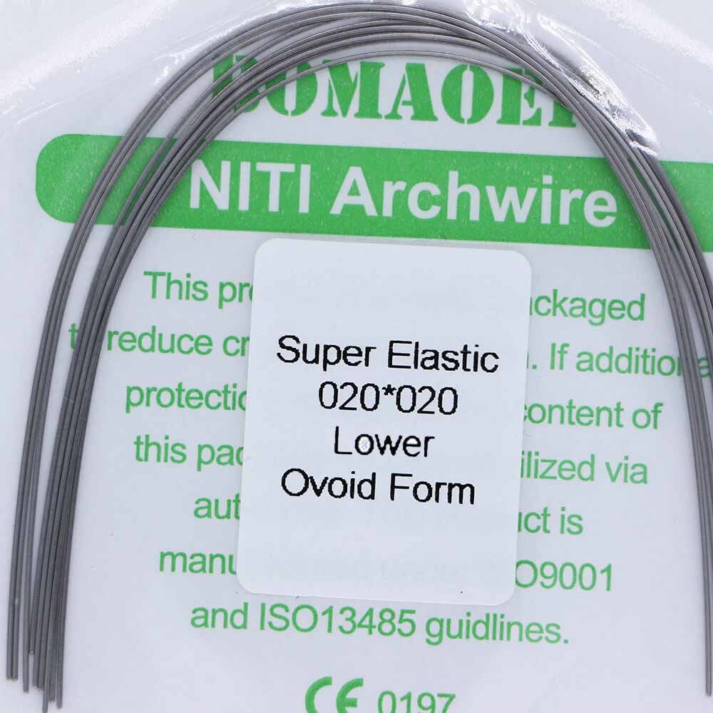 5×Dental Orthodontic Super Elastic Ni-Ti Arch Rectangular Wire Oval 20×20 Lower