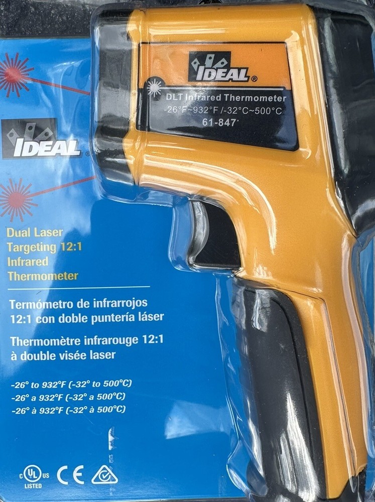 IDEAL 12,1 LED Display Infrared Thermometer