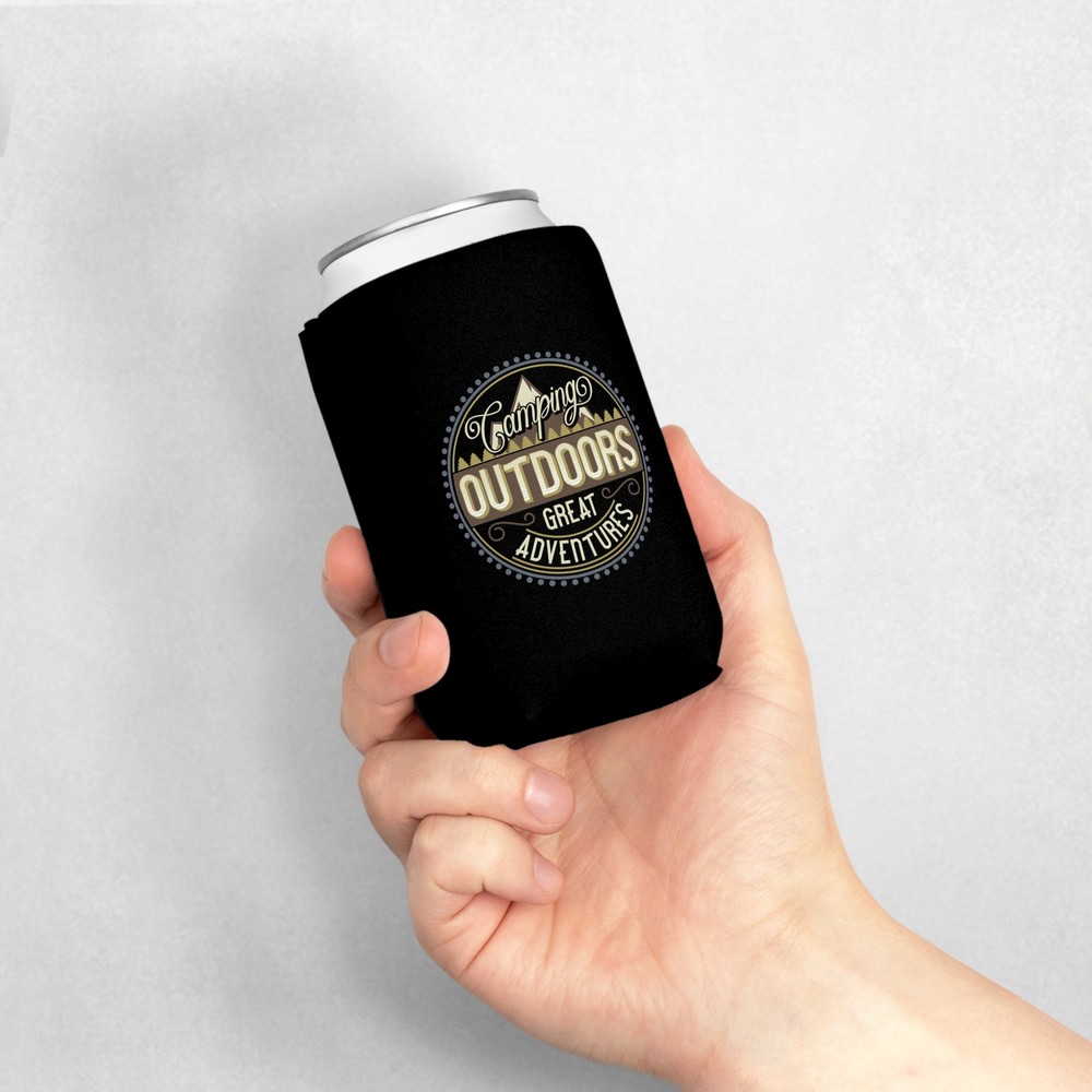 Camping Outdoors Great Adventures - Can Cooler Sleeve