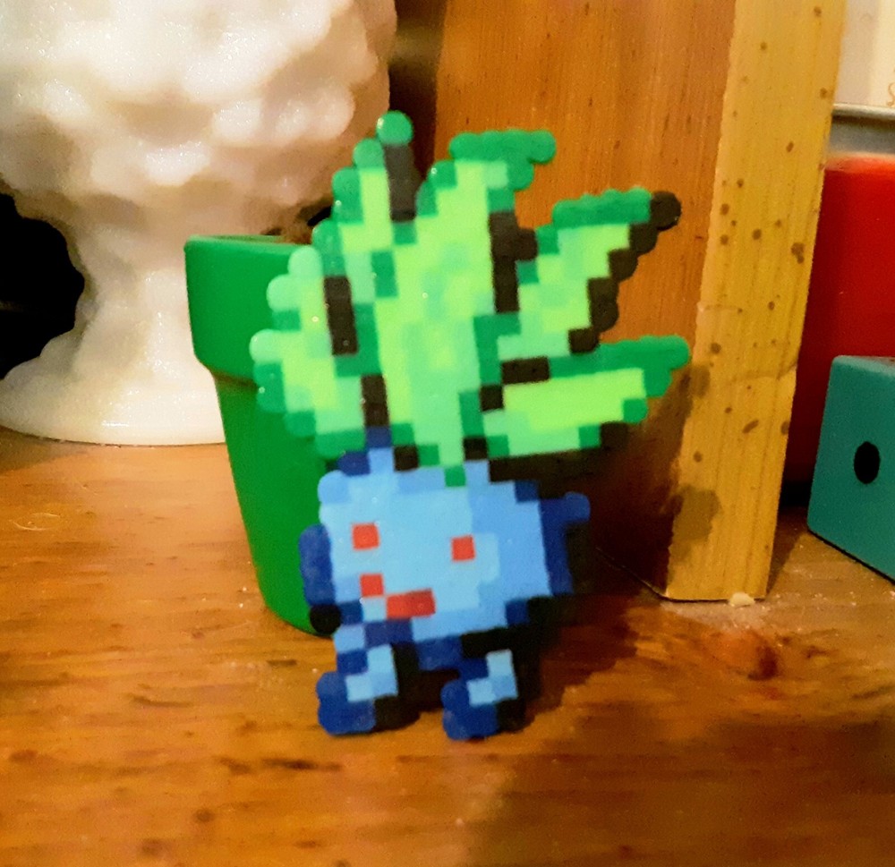 Mini Perler Bead Video Game Handmade Small Desk Decor