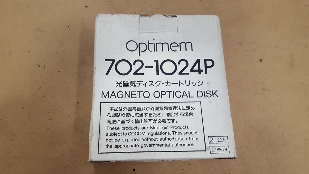 702-1024P OPTIMEM MAGNETO - OPTICAL DISK CARTRIDGE