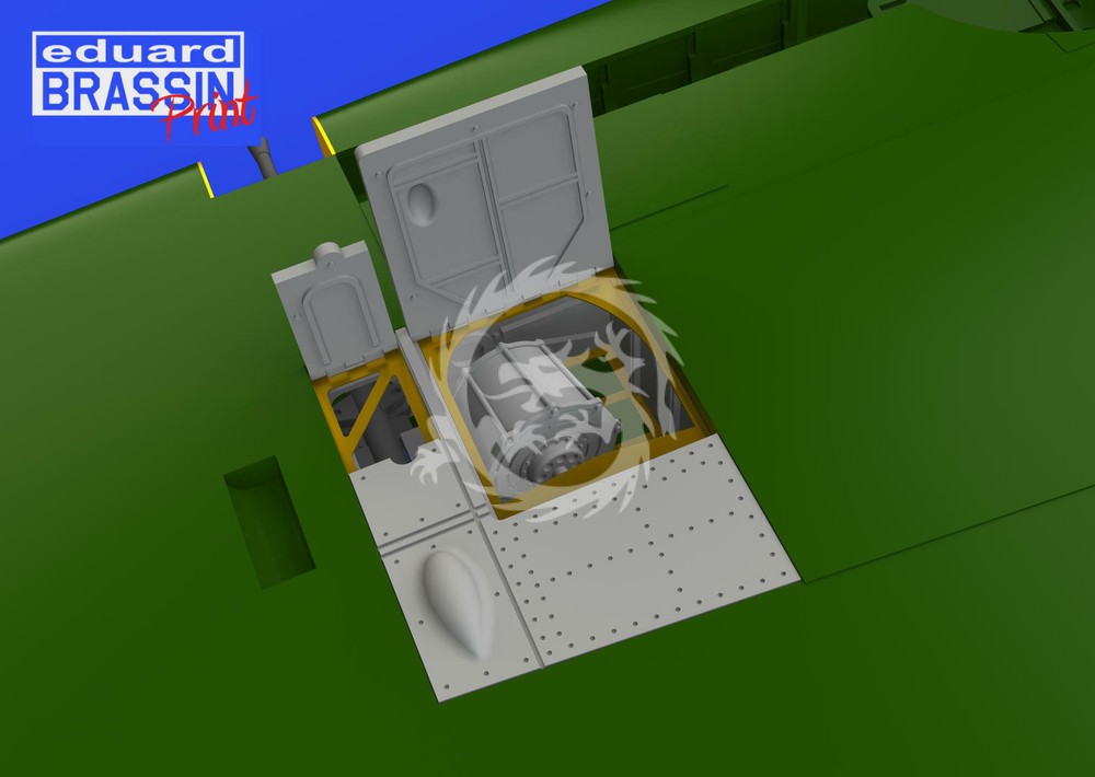 A6M2 gun bays Brassin PRINT Eduard 648771 1/48 scale