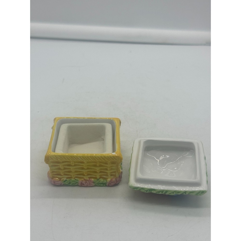 JCM Trinket Basket Flower Basket Theme Spring