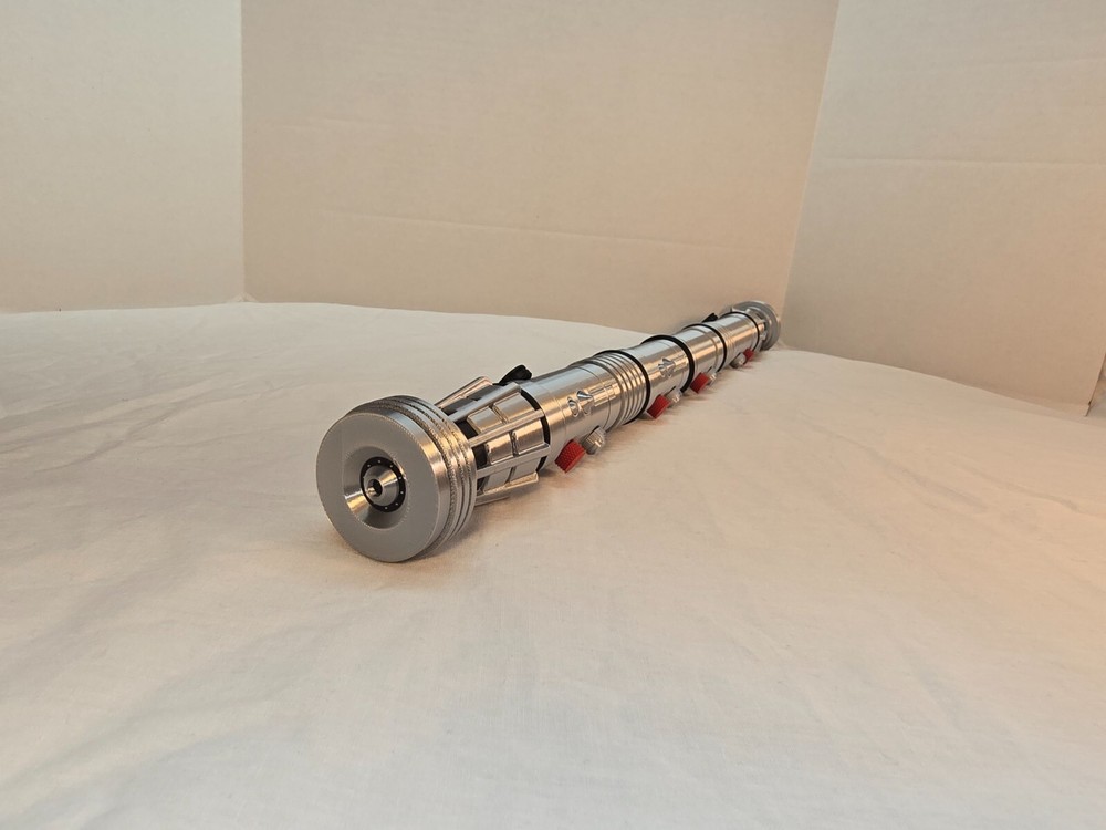 Darth Maul Inspired Lightsaber Replica and Stand, Star Wars, Sith 3D Printed