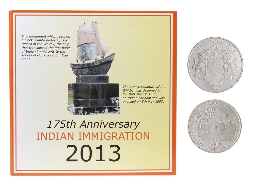Guyana 2000 Dollars, 2013, KM #58, Mint, Commemorative