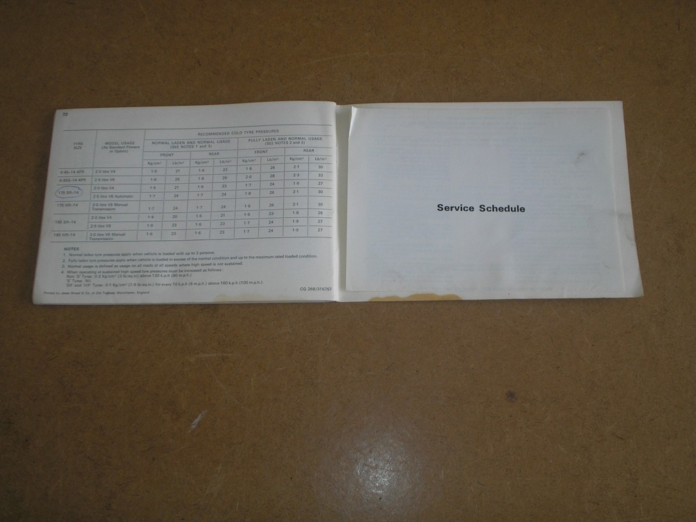 1972 ford consul owner handbook