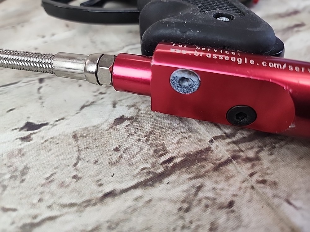 Brass Eagle Avenger 3 Paintball Marker Gun Red (Untested)