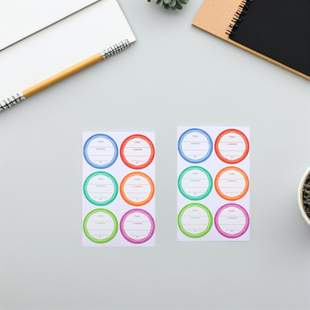 80 Sheets Waterproof Labels Kitchen for Containers Bottle Stickers