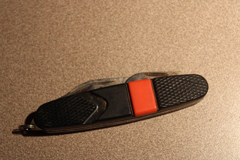 SABRE Campers Knife Japan Multi-Function Pocket Knife 3.75" w/ 4 Tools