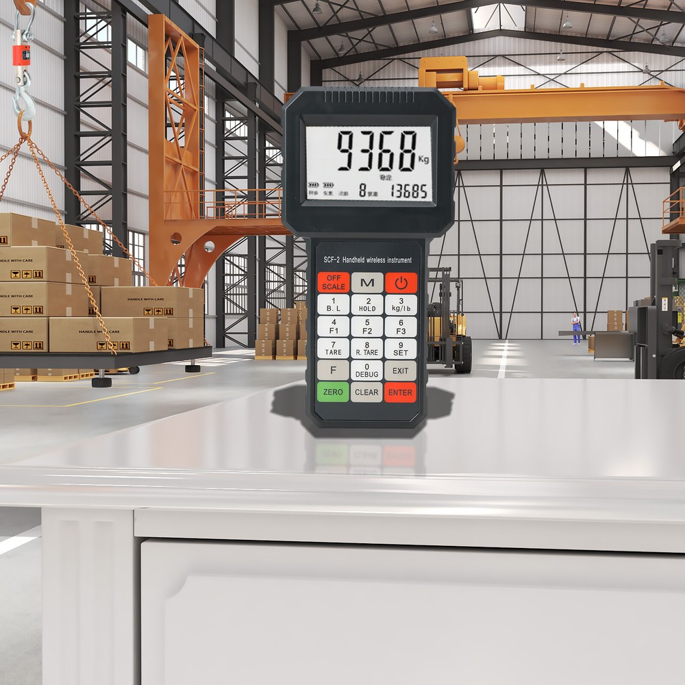 Wireless Remote Digital Electronic Hanging Crane Scale with Handheld Meter 10T