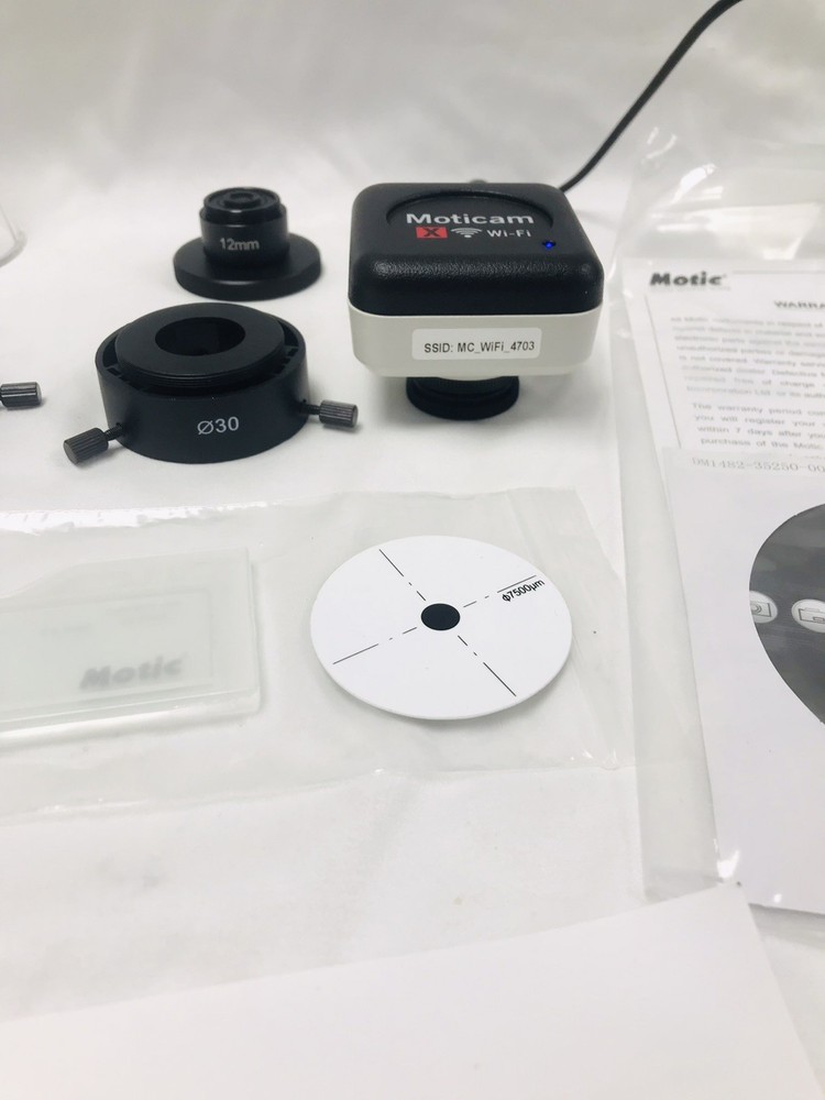 Motic Moticam X WiFi Digital Microscope Camera Mounts To Any Microscope Eyepiece