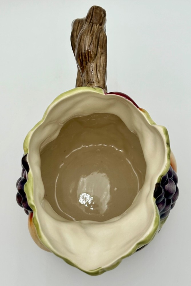 Home Interiors Sonoma Villa Fall Fruit Pitcher Hand Painted Glazed Earthenware