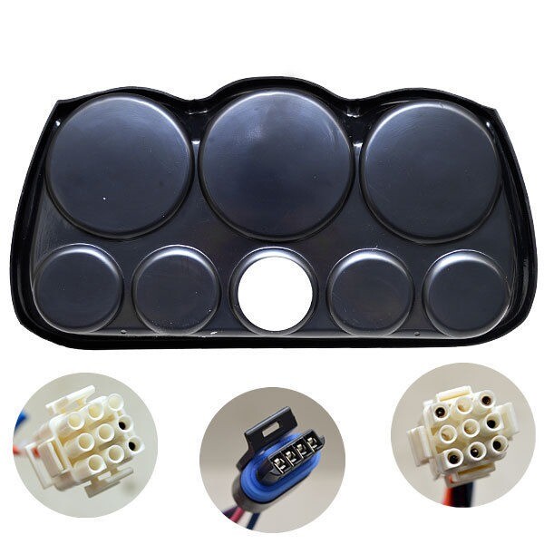 Crestliner Boat Dash Panel Set 2006181 | Switch Gauge Horn (Kit)