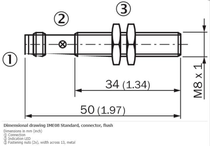SICK IME08-02BPSZTOS Inductive Proximity Sensors,PNP,New