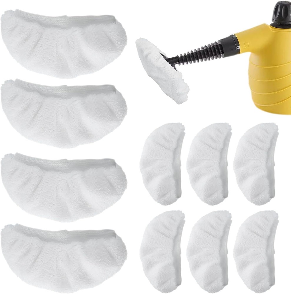 Multi-Surface Steam Cleaner Accessories - 10 PCS Eco-Friendly Microfiber Pads