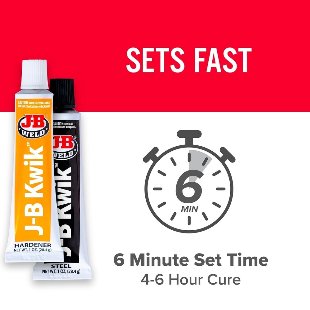 KwikWeld Quick Setting Steel Reinforced Epoxy - Dark Grey 2 oz