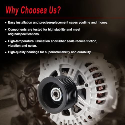 Alternator Compatible with Frontier 08-19, Pathfinder 08-12, Armada 07-15