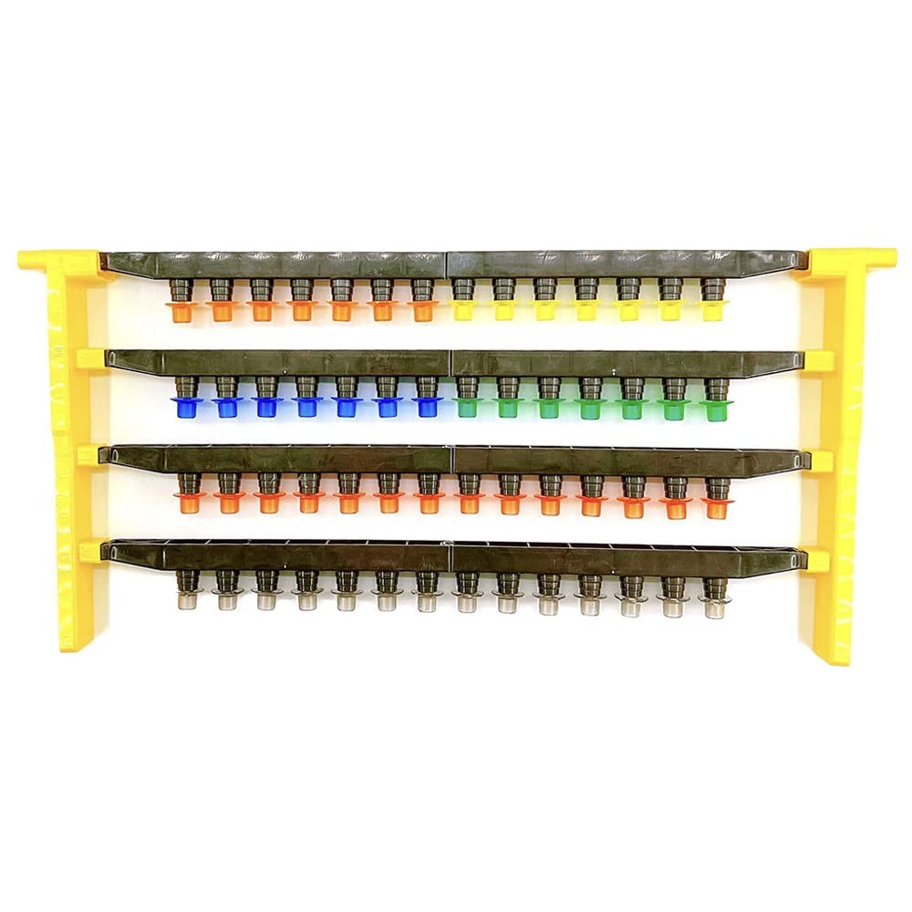 Queen Cell Cup Holder Frame Bar Set with 50 Beekeeping Rearing Cups