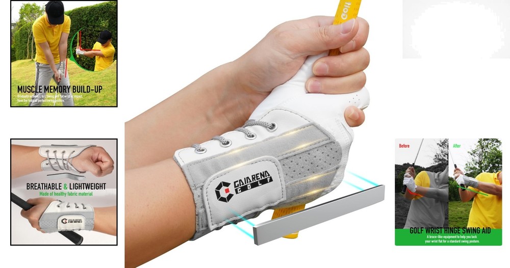 Ergonomic Golf Wrist Brace - Develop Muscle Memory and Perfect Your Swing