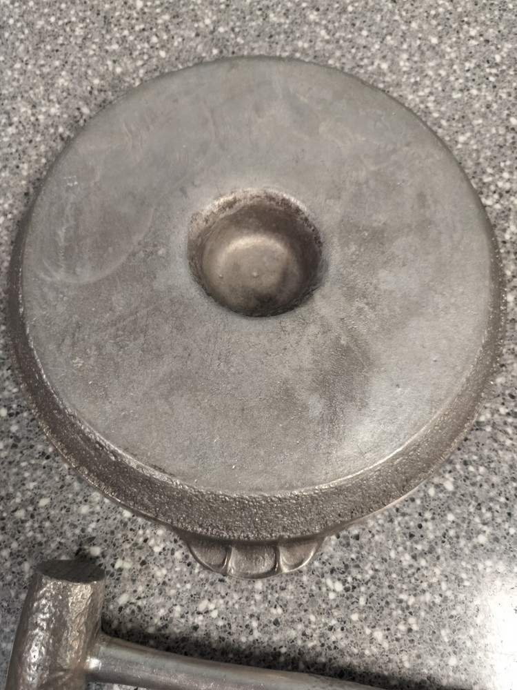 Vintage Cast Aluminum Nutcracker Bowl With Mallet Hammered