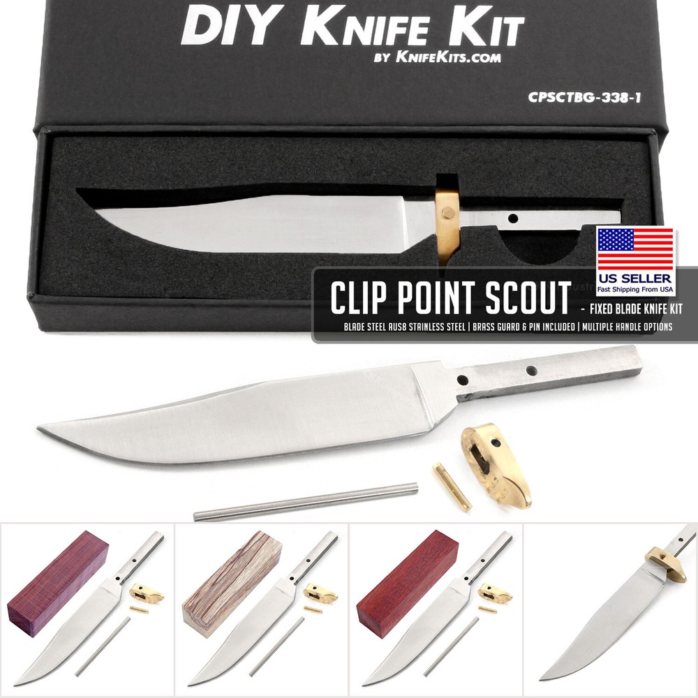 Clip Point Scout - DIY Knife Making Kit - USA Design