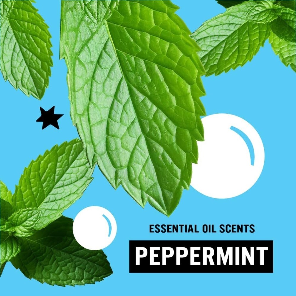 Fabric Softener Dryer Sheets Peppermint 120 Count Plant-Based Static Reducer