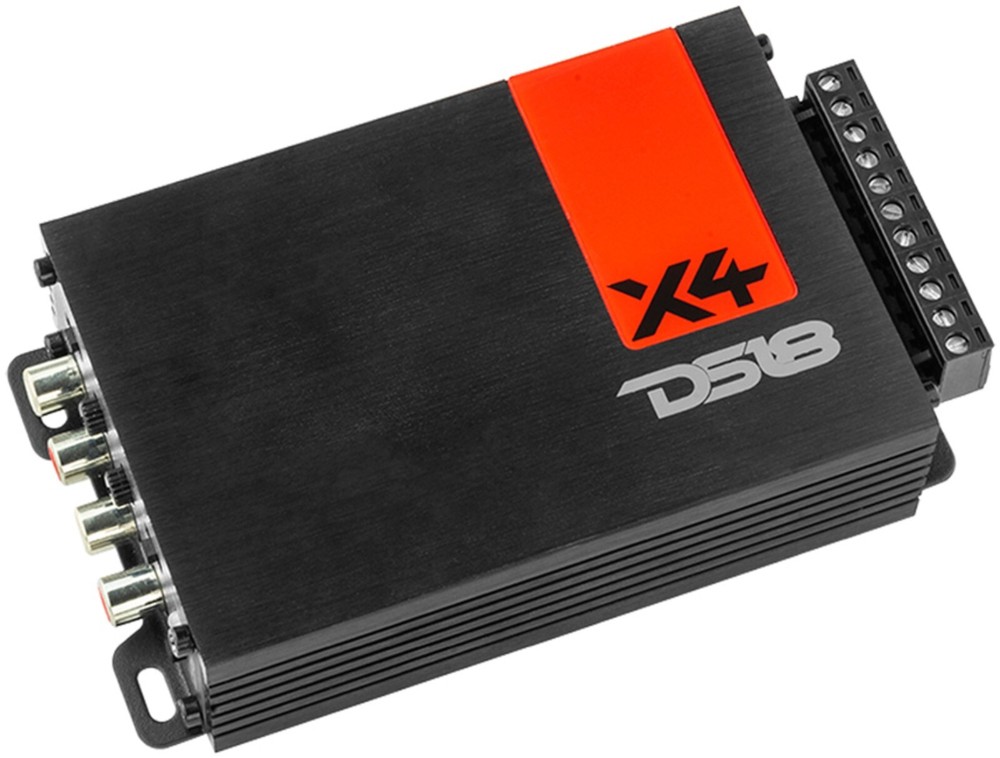 DS18 X4 CAR/MOTORCYCLE/UTV AUDIO 4-CHANNEL/4CH AMPLIFIER AMP ULTRA COMPACT
