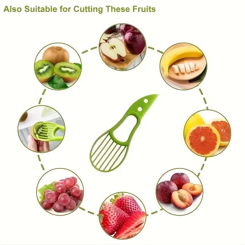 3-in-1 Avocado Slicer Cutter Pitter Multifunction Kitchen Tool Camping