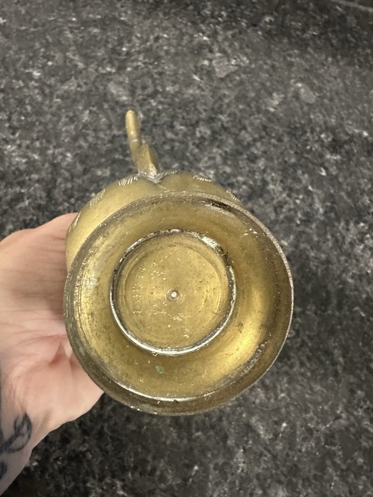 Miniature Solid Brass Pot Pitcher Made in India