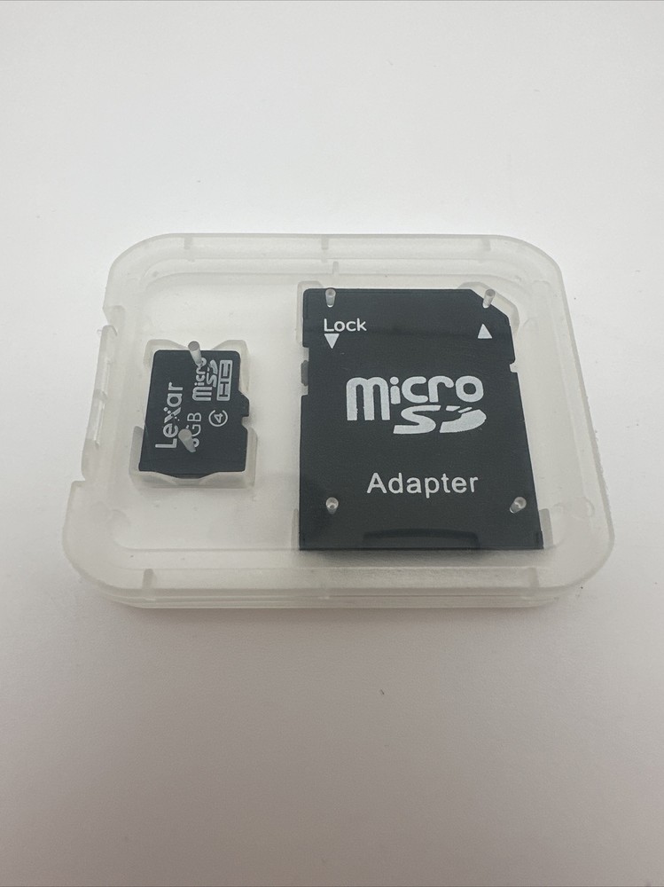 Lock MicroSD HC Card -8GB + MicroSD Adapter Camera iPhone Android Tablet PC…8