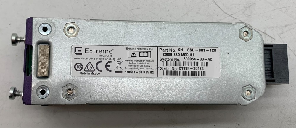 EXTREME NETWORKS XN-SSD-001-120 120GB SSD MODULE