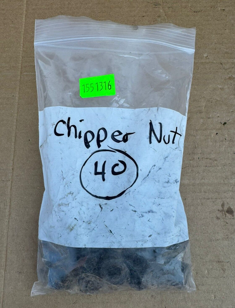 40 Pcs 1/2" BANDIT WOOD CHIPPER BLADE LOCK NUTS